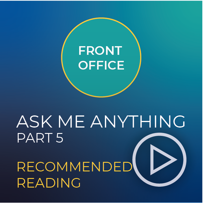 Front Office Ask Me Anything - Part 5 (Recommended Reading)