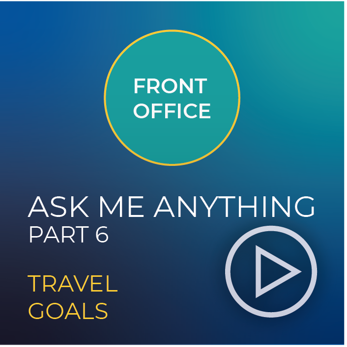 Text reads "Travel Goals" with a play icon