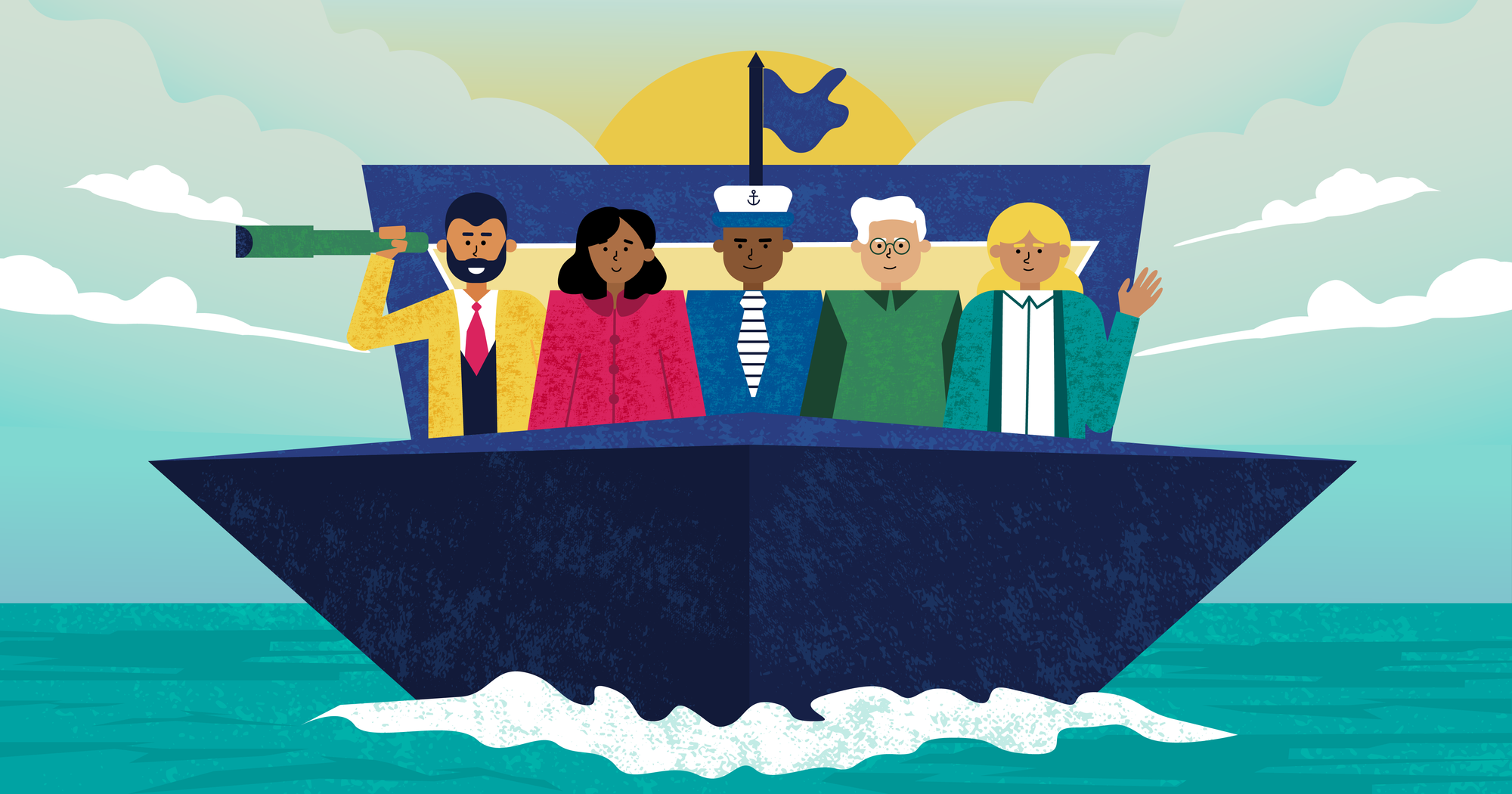 Image of people on a boat