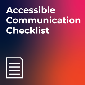 Accessible Communication Checklist