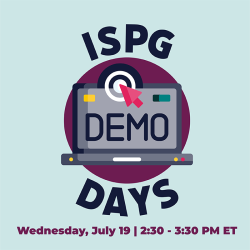 ISPG Demo Days Returns July 19