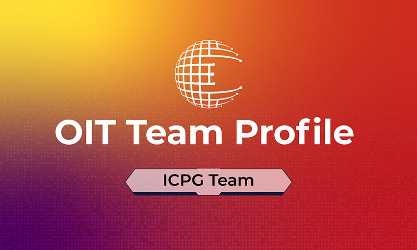 OIT Team Profile ICPG Team with colorful background